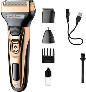 Pick Ur Needs Rechargeable Wireless Electric Shaver Beard Nose Hair Trimmer  Shaver For Men