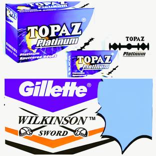 TOPAZ Gillette wilkinson Blades 100 BLADES (EACH PACKET CONTAIN 50 BLADES)Y