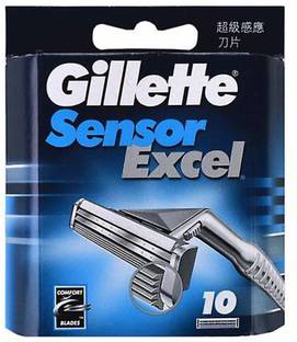 Gillette Sensor excel shaving blades count of 10