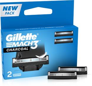 Gillette Mach3 Charcoal Shaving Razor Blades for men