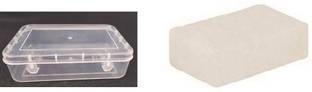 NOZOMI Natural Alum Whole Phitkari Piece 100 g x 1 Blocks in reusable Box pack