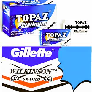 TOPAZ Gillette wilkinson Blades 100 BLADES (EACH PACKET CONTAIN 50 BLADES)R