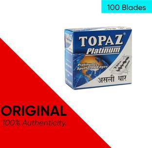 TOPAZ Stainless Steel Platinum Double Edges Shaving Blades