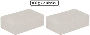 NOZOMI Natural Alum Whole Phitkari Piece (100 g x 2 Blocks, Patika)