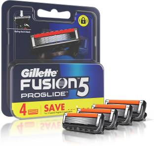 Gillette Fusion Proglide 5-Bladed Cartridges with Lubra Strip