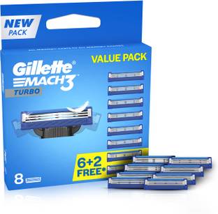 Gillette Mach3 Turbo 3-Bladed Cartridges with Comfort Edge