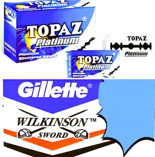 TOPAZ Gillette wilkinson Blades 100 BLADES (EACH PACKET CONTAIN 50 BLADES)T