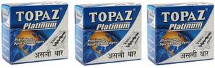 TOPAZ 150 pcs Razor's Blades Platinum Sputtered Edges (15 tucks of 10 blades each)