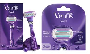 Venus New Swirl Hair Removal Razor & 2N Cartridges