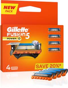 Gillette Fusion Power - shaving blades for men with beard shaping back blades