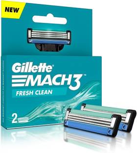 Gillette Mach 3 Fresh Clean Cartridges Pack of 2