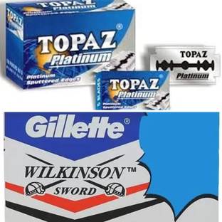 TOPAZ Gillette wilkinson Blades 100 BLADES (EACH PACKET CONTAIN 50 BLADES)