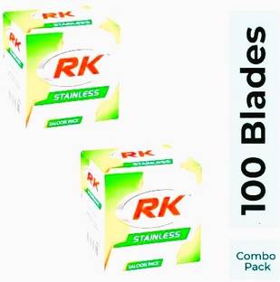 RK Stainless SALOON PACK 100 BLADES (EACH PACKET CONTAIN 50 BLADES)R