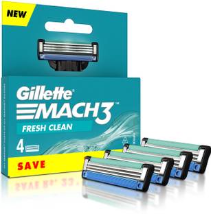 Gillette Mach3 Cartridges with Indicatior Lubrication Strip
