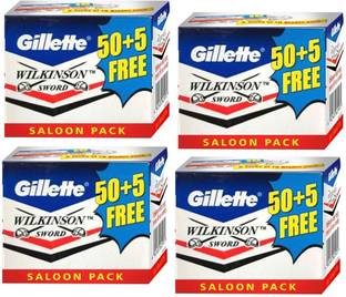 Gillette Blades WILKINSON SWORD SALOON PACK STAINLESS STEEL CLOSE SHAVE 220N BLADES