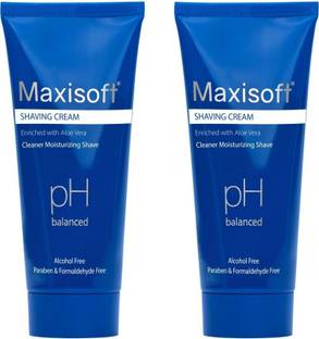 Maxisoft Shaving Cream 100 gm | With Aloe Vera & Shea Butter | pH Balanced