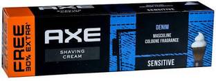 AXE Denim Shaving Cream 78g with Masculine Cologne Fragreance