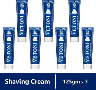 VETONI SHAVING CREAM Regular skin type |Lemon Grass oil|Vitami-E|(pack of 7)|840gms|