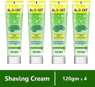 VETONI SHAVING CREAM GREEN| FOR MEN |ALL SKIN TYPE(PACK OF 4)120GMSEACH |480GMS|