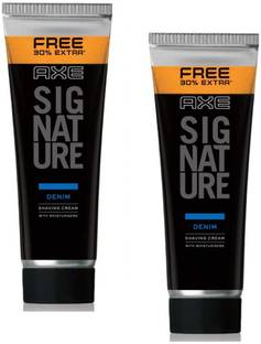 AXE Denim Lather Shaving Cream, 60 grams Pack of 2