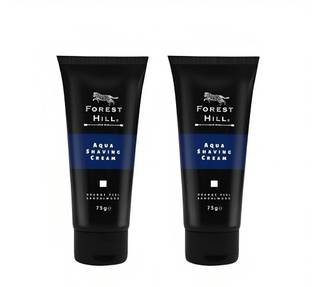 Forest Hill Premium Fresh Aqua Shaving Cream for Personal & Salon Use, All Skin Type