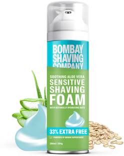 BOMBAY SHAVING COMPANY Sensitive Shaving Foam for Men with Aloe Vera & Oats
