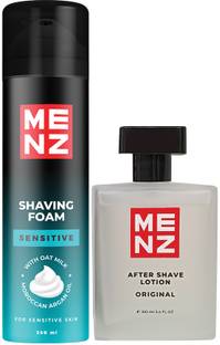 MENZ Luxury Combo Pack Sensitive Shaving Foam 250Gm & After Shave Lotion 100Ml