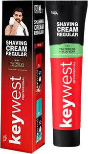 MOSKLIN KEYWEST SHAVING CREAM REGULAR FOR INSTANT CLEANSING ALL HAIR PACK OF 120g x 1