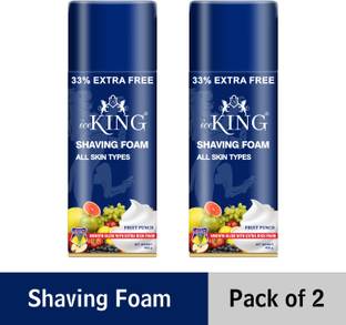 VETONI SHAVING FOAM FRUITY PUNCH FOR ALL SKIN TYPE(Pack of 2)400g each |800gm|
