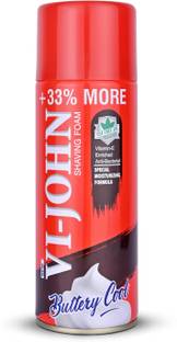 VI-JOHN Shaving Foam With Special Moisturising Formula Vitamin E & Tea Tree Oil All Skin