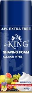 VETONI Ice King No.1 Shaving Foam Fruity Punch Natural and Soft shave|(Pack of 1)400gm