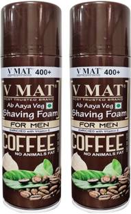 v mat Coffee Shaving Foam - Pack of 2