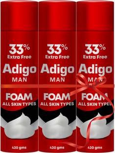 adigo Man Shaving Foam 33% extra - Pack off 3