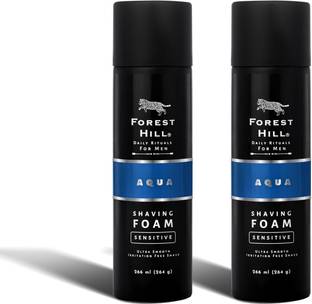Forest Hill Men Aqua Pre Shave Foam, Cooling Hydrating Formula, Shaving Foam For All Skin