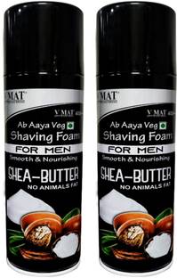 v mat Shea Butter Shaving Foam - Pack of 2