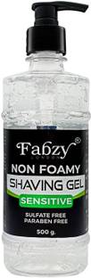 fabzy London Sensitive Non Foamy Shaving Gel For Men, Paraben and Sulfate Free, 500gm