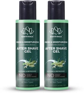 EARTHRAGA After Shave Gel For Men & Women With Lemon Grass Cool Refreshing Moisturizing