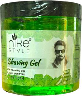 HIKE STYLES Shaving Gel 500ML , Non Foaming Shaving Gel 500ml (ALOEVERA)