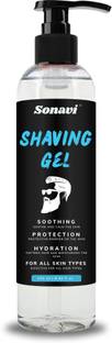 Sonavi Non Foaming Shaving Gel For Irritation Free Smooth Shave With Glycerin (250ML)