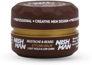 Nishman Beard & Mustache Styling Wax | All-Day Hold | Perfect Shape & Control