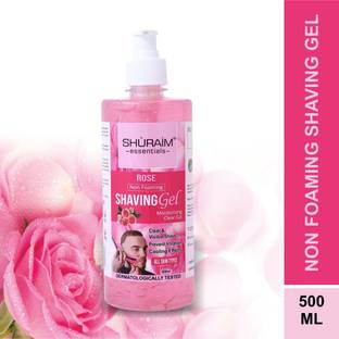 shuraim essentials Rose Shaving Gel Non Foaming Clear Cut