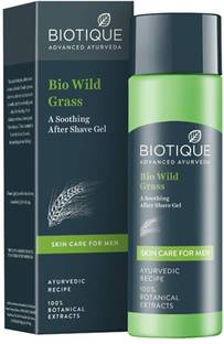 BIOTIQUE Wild Grass After Shave Gel For Men, 120ml