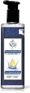 Just Peachy Free Hydrating Pre & Post Shave Gel For Sensitive Skin With Vitamin E After Shave Gel