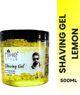HIKE STYLES Shaving Gel 500ML , Non Foaming Shaving Gel 500ml (LEMON)
