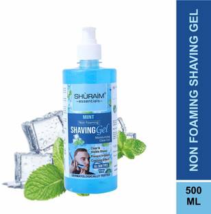 shuraim essentials Mint Shaving Gel Non Foaming Clear Cut Professional
