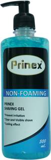 Prinex Non Foaming Shaving Gel For Men, Paraben and Sulfate Free