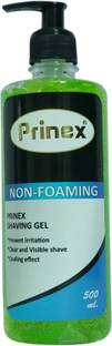 Prinex Non Foamy Shaving Gel For Men, Paraben and Sulfate Free