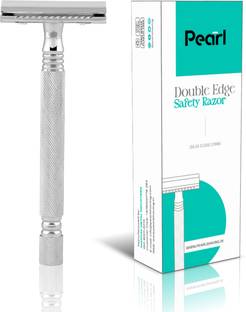 Pearl Shaving PSR Double Edge Safety Razor SS-01 (Close Comb Chrome), Men