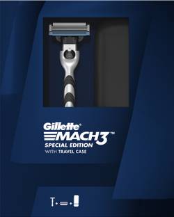 Gillette Mach3 Limited Edition Premium Gift Pack | 1 Razor, 1 Cartridge, 1 Travel Case, Men
