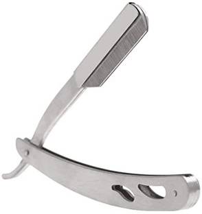 FEGURO Barber Stainless Steel Barber Razor Folding Shaving Shaver Without Blade, Men